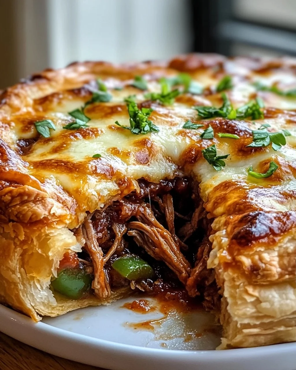 BBQ Pulled Beef Pizza Pot Pie – Der ultimative Genuss!