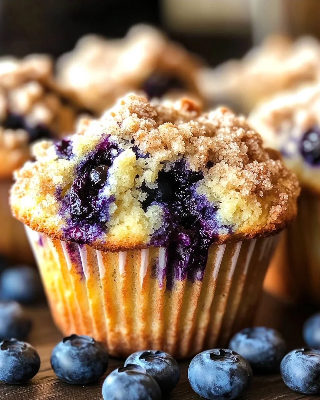Beste Blaubeer-Streusel-Muffins ever - Jumbo Blueberry-Muffins