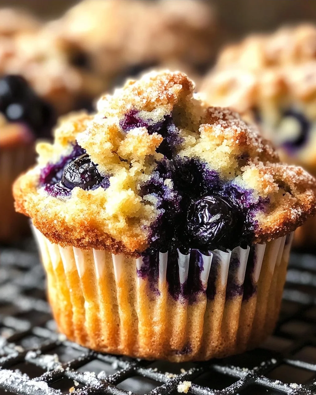 Beste Blaubeer-Streusel-Muffins ever - Jumbo Blueberry-Muffins