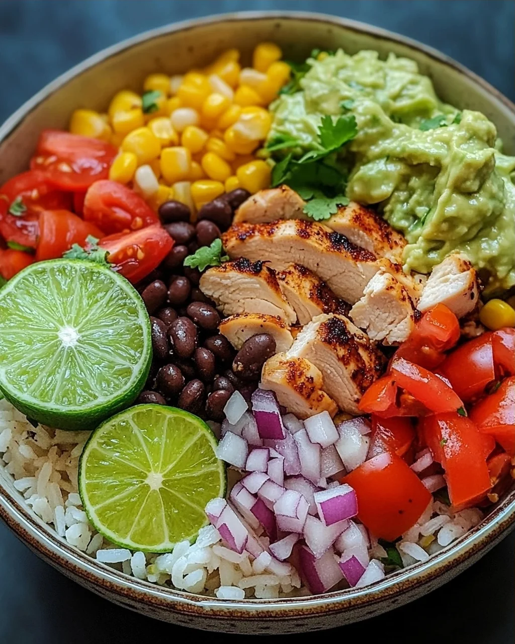 Bunte Burrito-Bowl