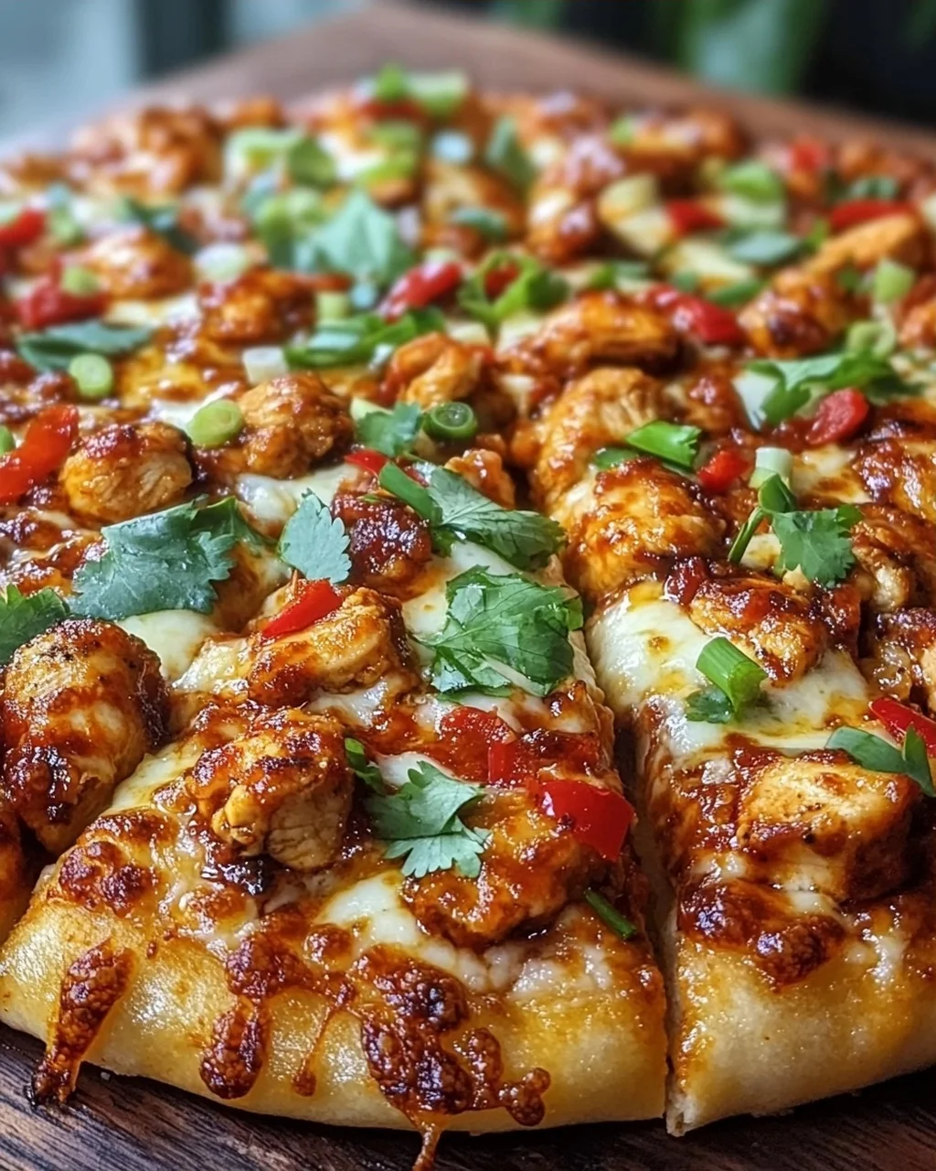 Chili-Knoblauch-Hähnchen-Pizza: pure Geschmacksexplosion!