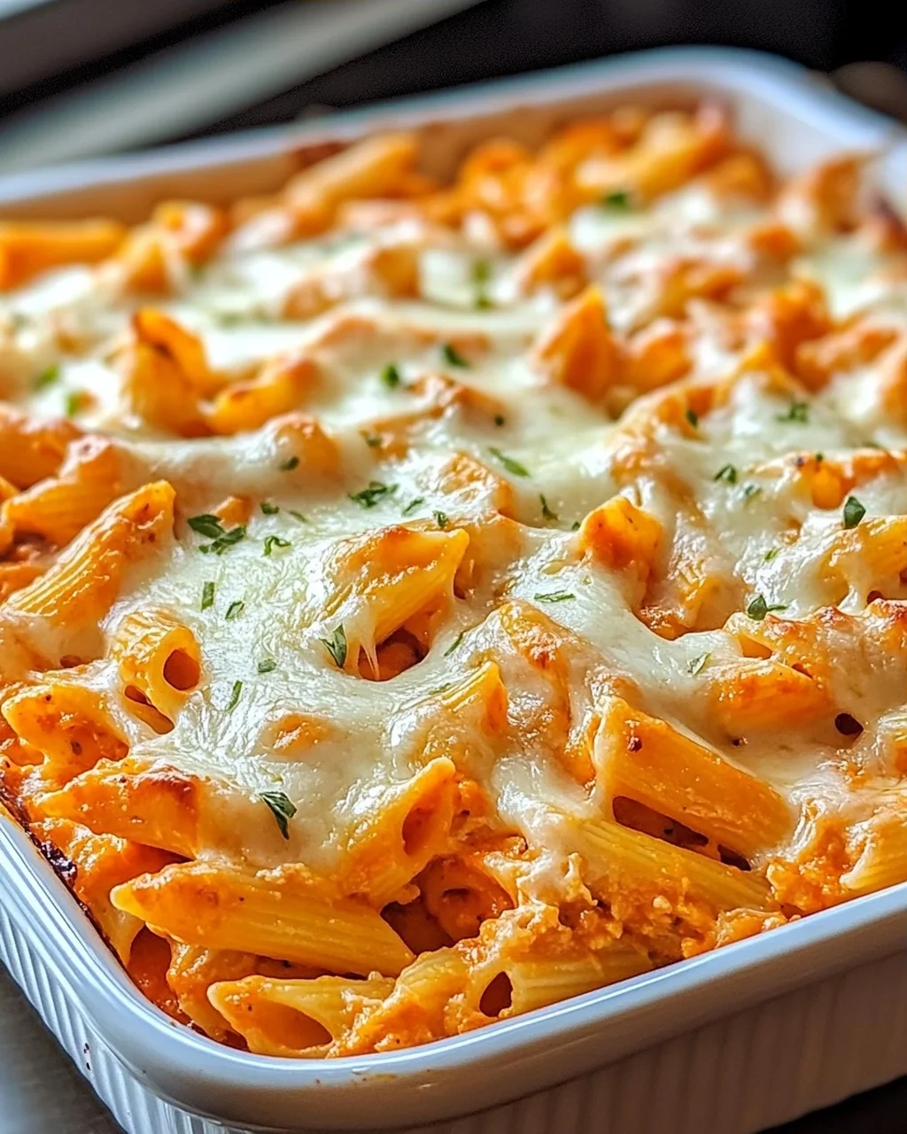 Der beste Buffalo Hähnchen Nudelauflauf – unwiderstehlich!