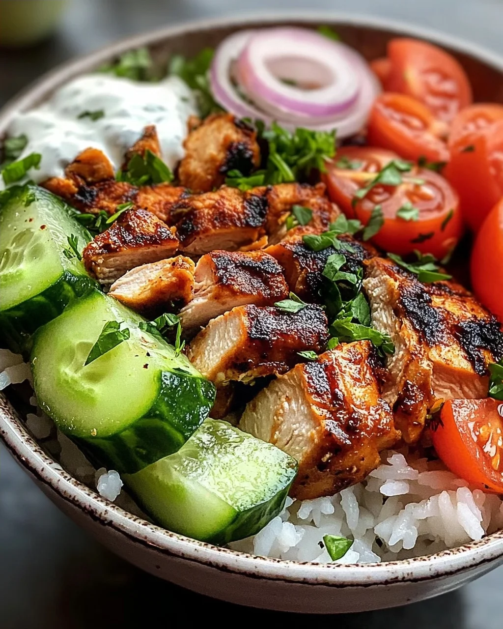 Döner-Bowl mit Hähnchen