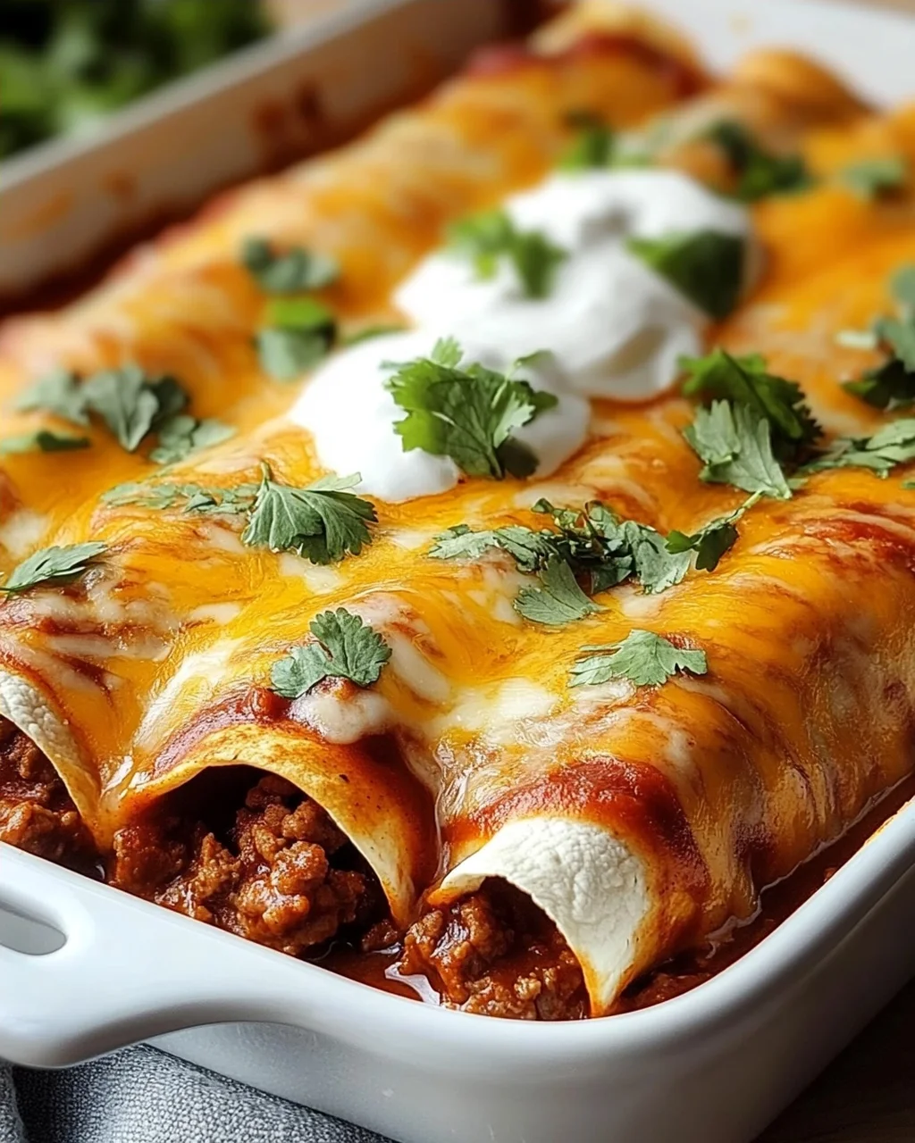 Einfache Rindfleisch Enchiladas