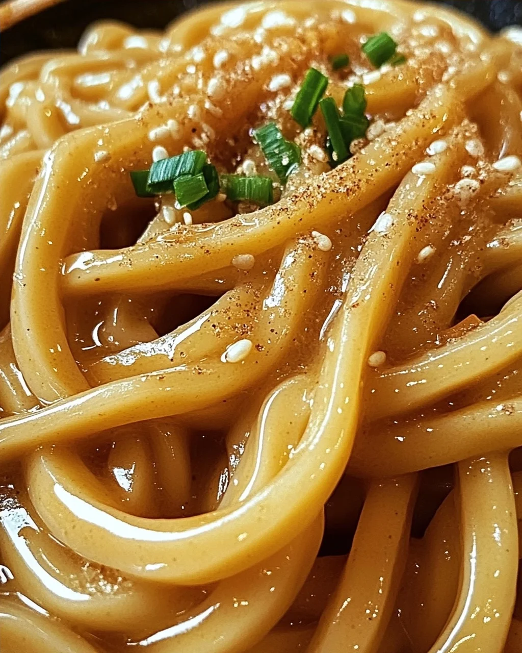 Erdnussbutter Udon Nudeln