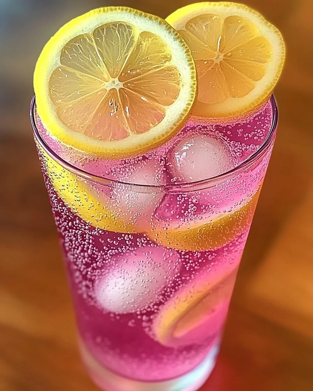 Erfrischendes Honig Zitrone Rosa Soda Rezept