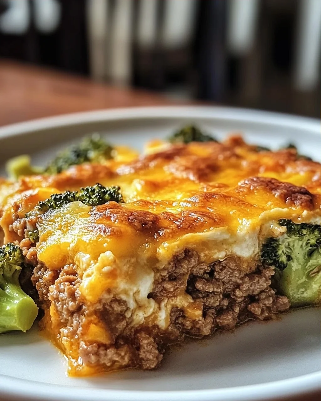 Fitness Auflauf mit Brokkoli und Hackfleisch