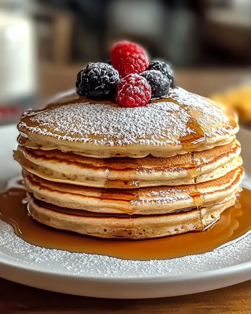Fluffige Pancakes mit Vanille und Zimt