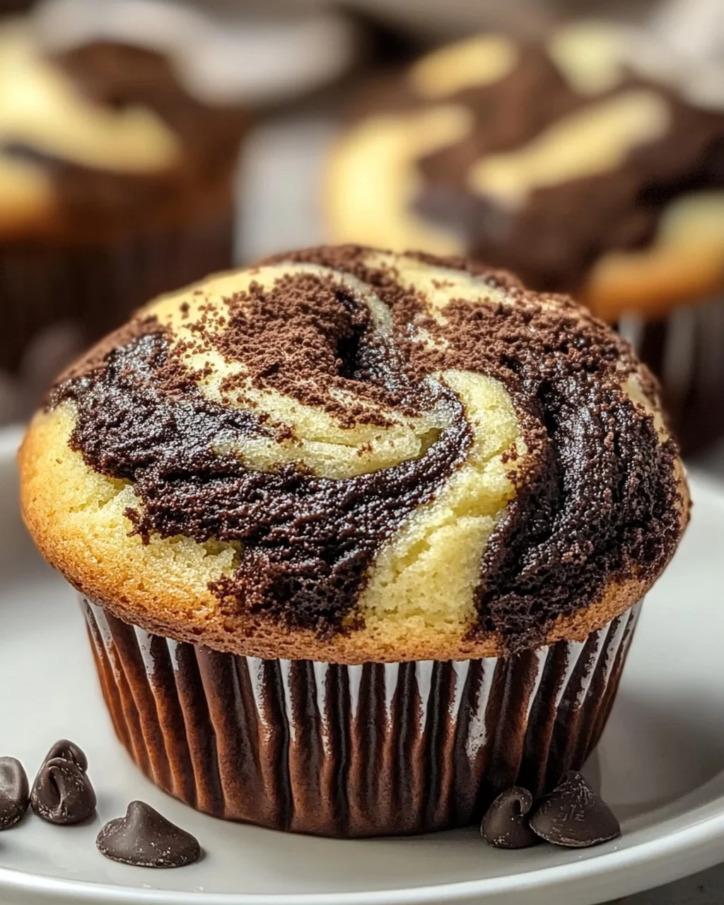 Fluffige Schoko-Vanille Swirl Muffins – einfach unwiderstehlich!