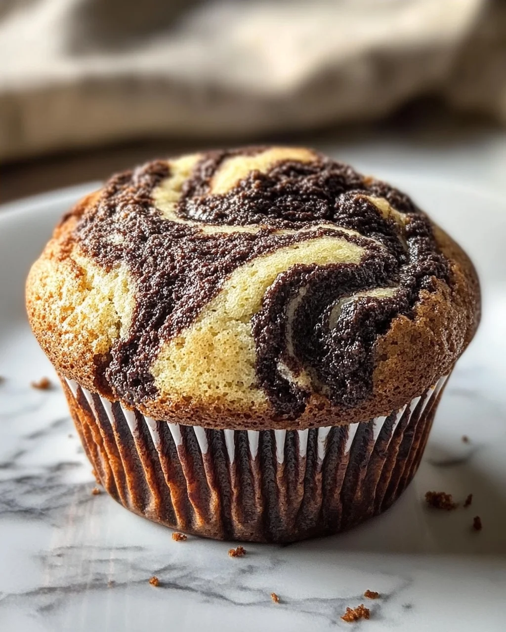 Fluffige Schoko-Vanille Swirl Muffins – einfach unwiderstehlich!