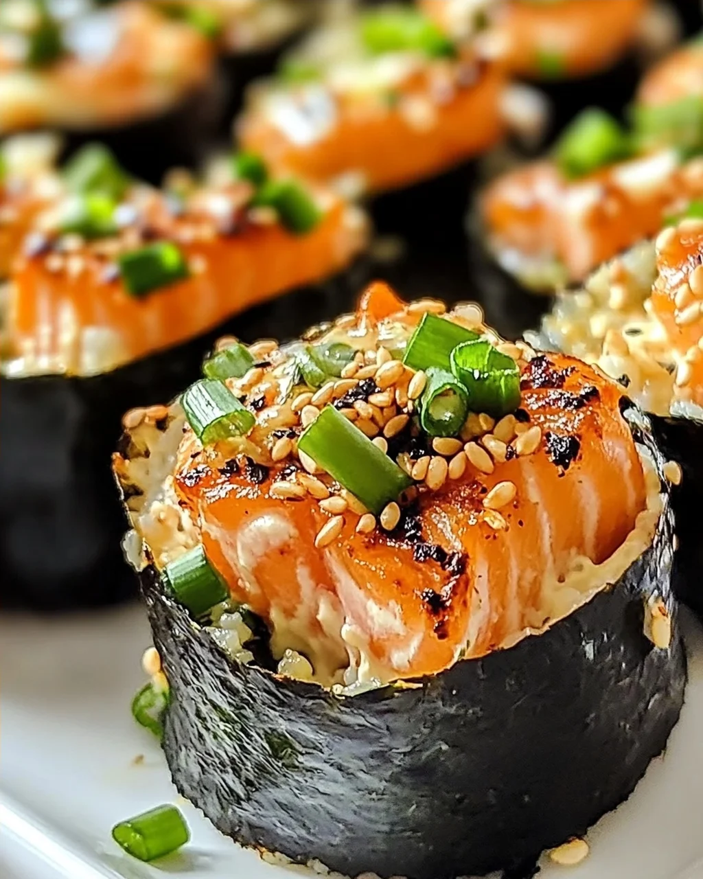 Gebratene Lachs Sushi Tassen für deine nächste Feier