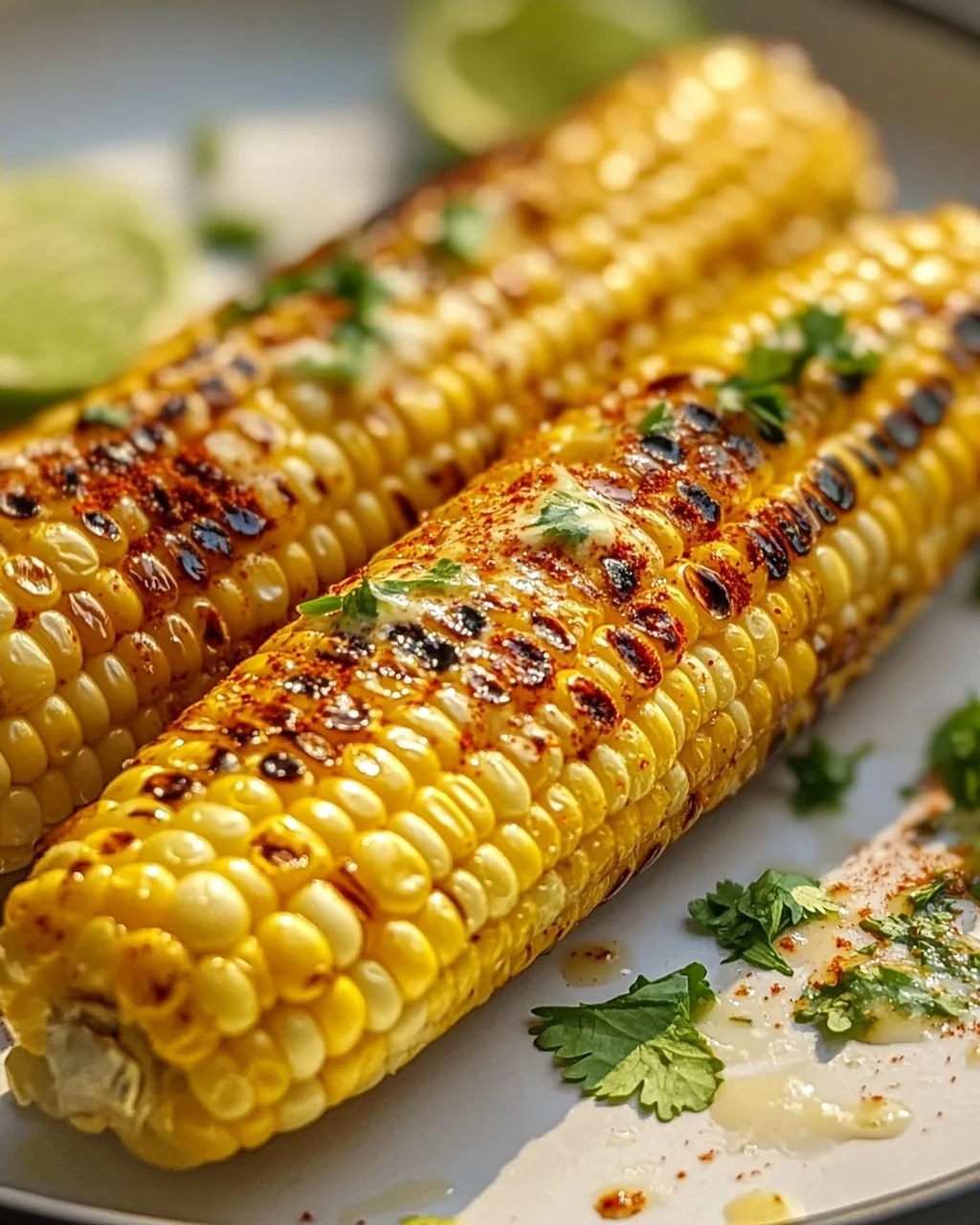 Gegrillter Maiskolben mit Chili-Limetten-Butter genießen!