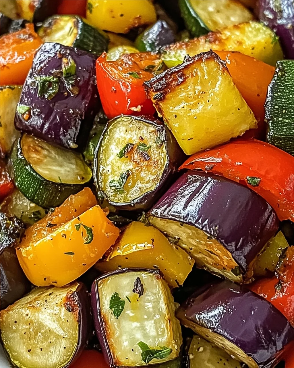 Geröstetes mediterranes griechisches Gemüse genießen