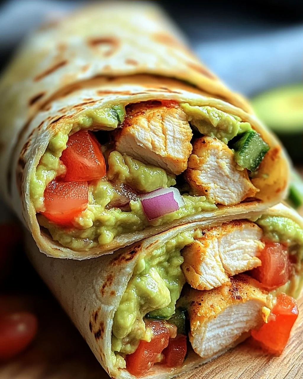 Guacamole Chicken Wraps