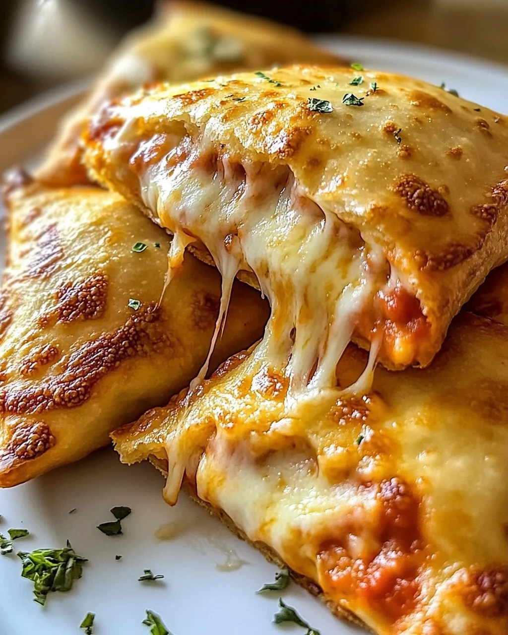 Hausgemachte einfache Käse Pizzataschen – Lecker und schnell!