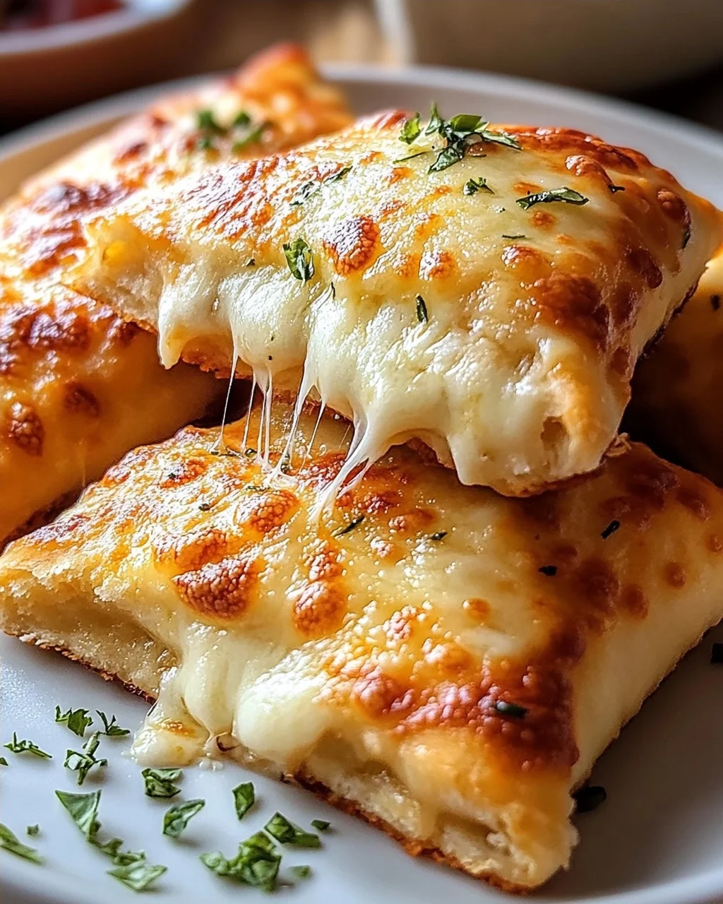 Hausgemachte einfache Käse Pizzataschen – Lecker und schnell!