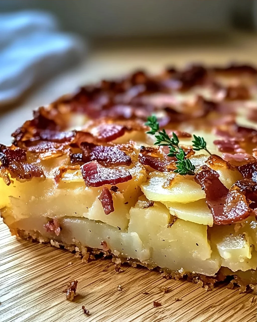 Herzhafter deutscher Kartoffelkuchen für jeden Anlass