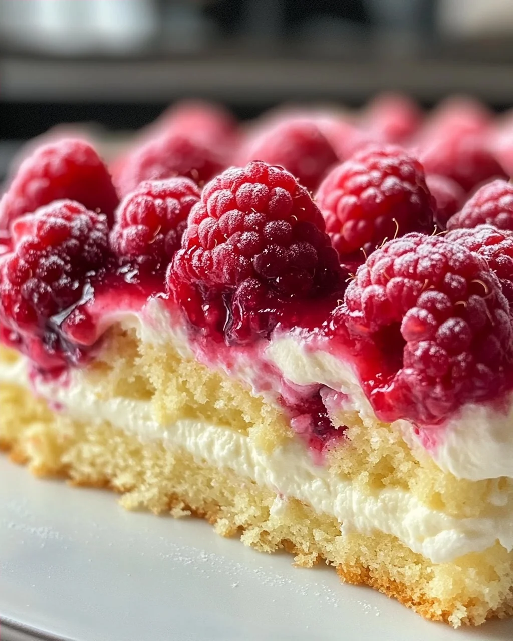 Himbeer mit Schmandcreme