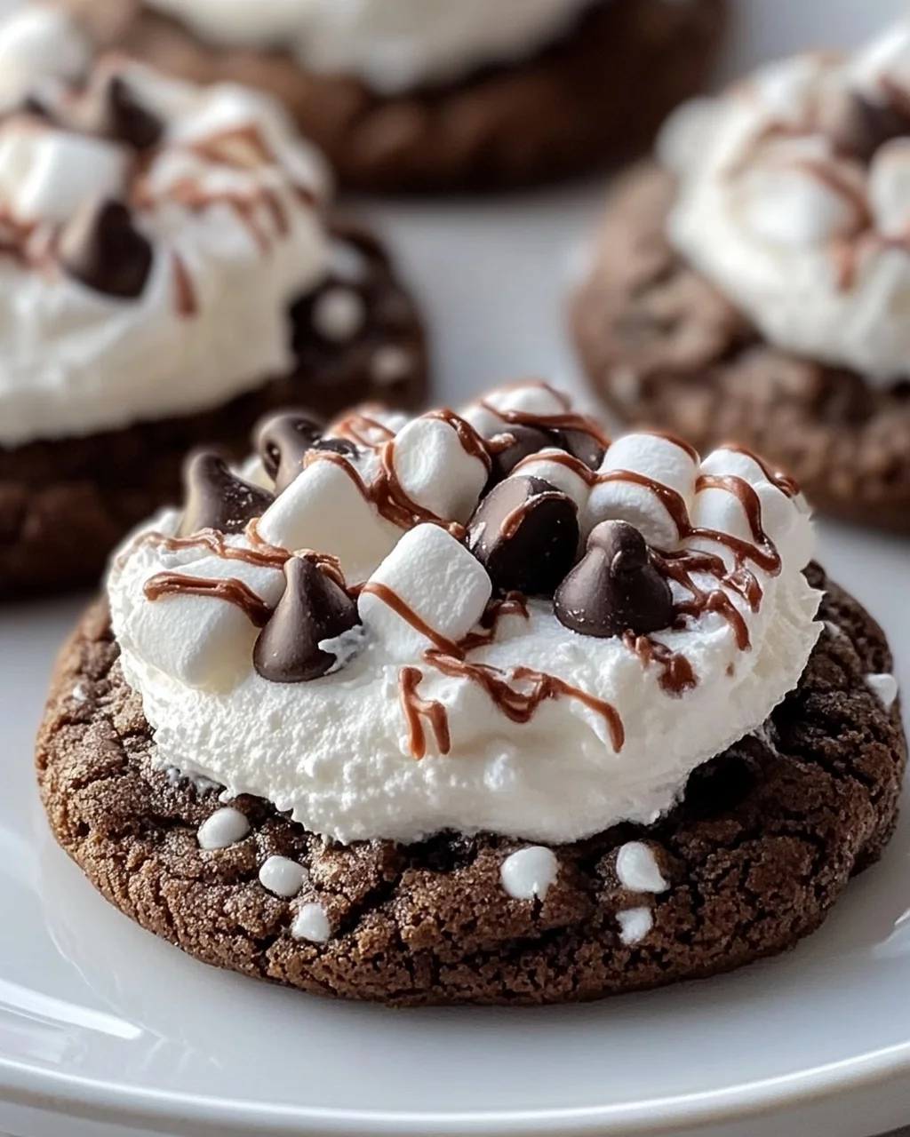 Himmlische Hot Cocoa Cookies mit Marshmallow Frosting