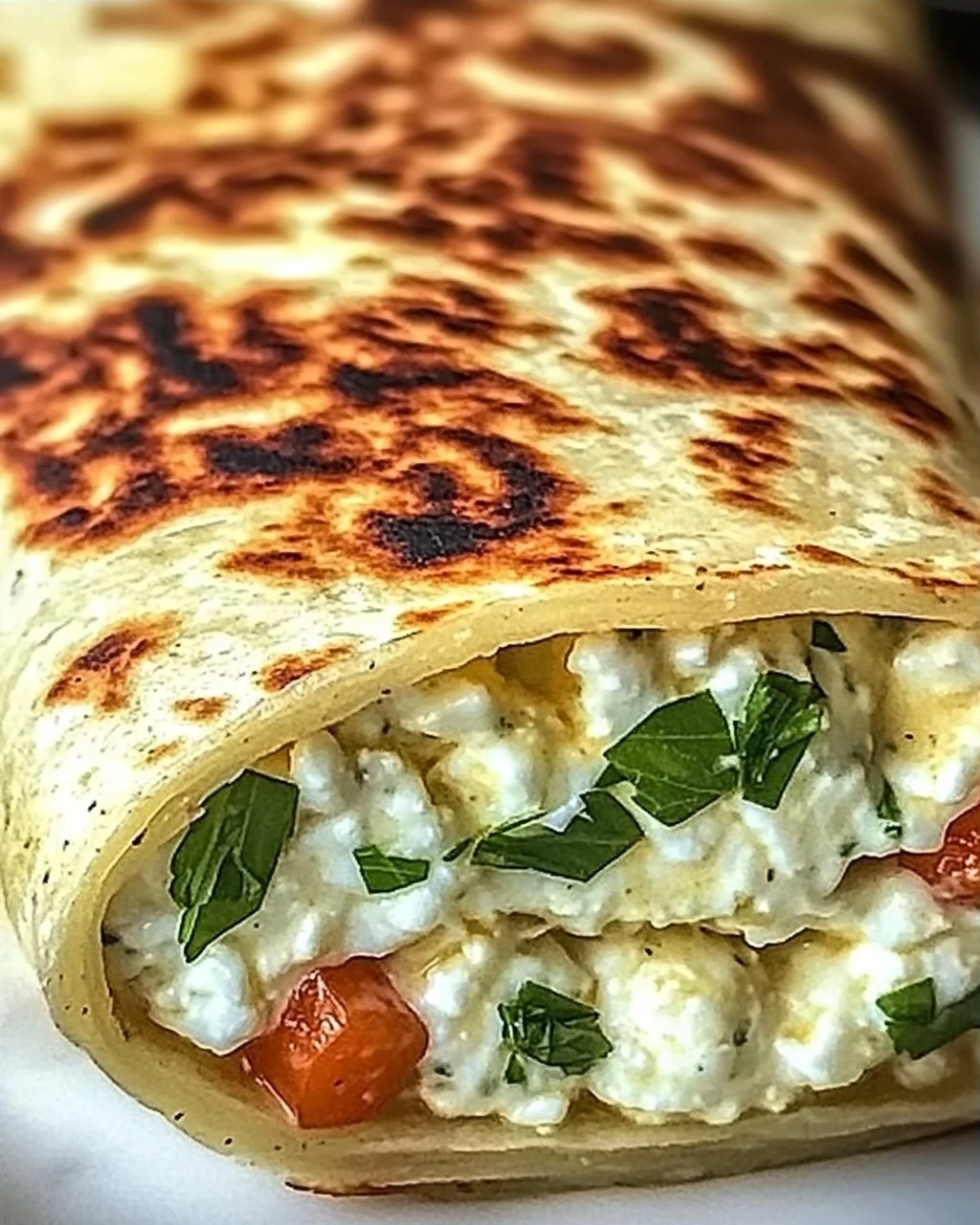 Hüttenkäse-Wraps für gesunde Snack-Momente