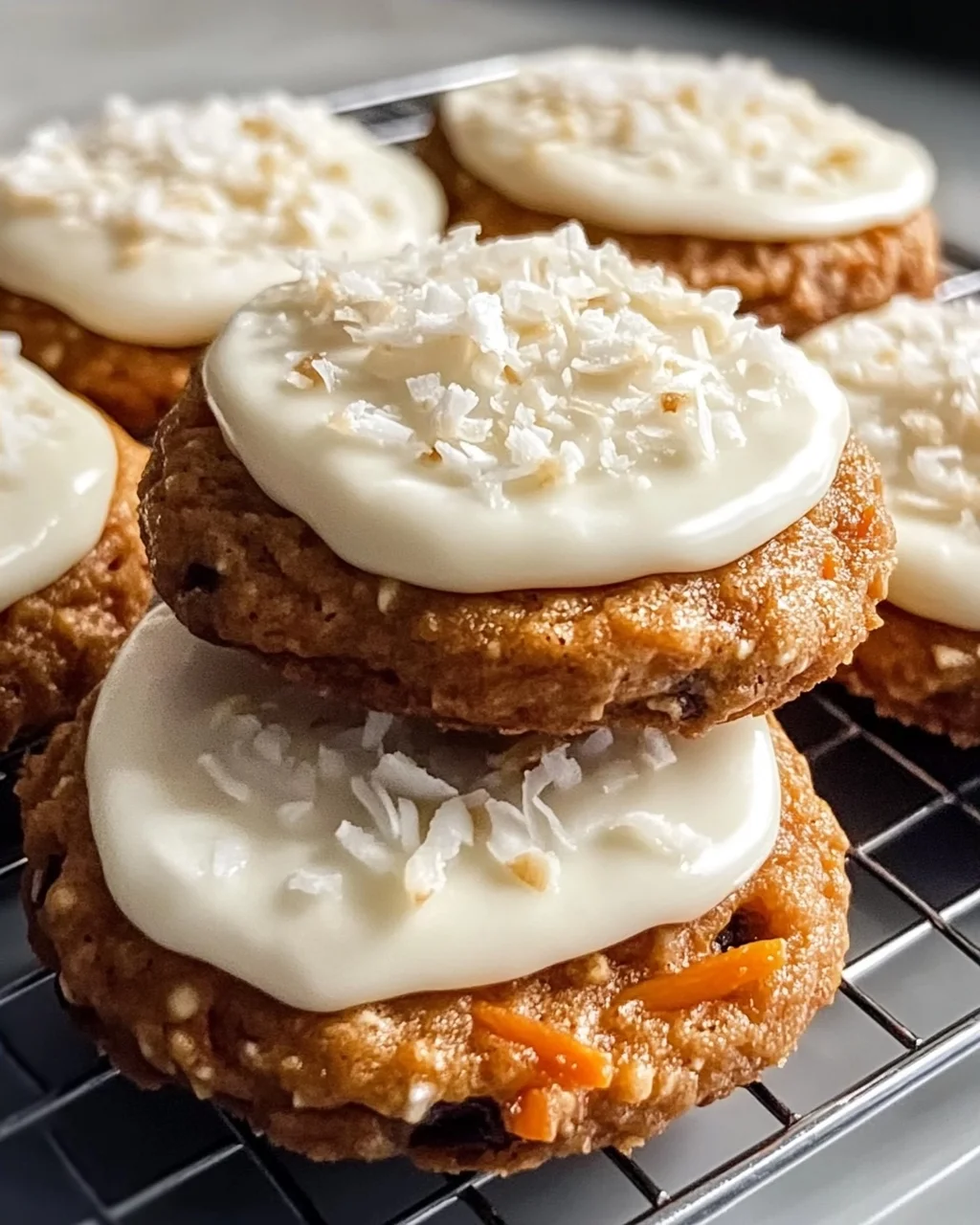 Karottenkekse mit Frischkäse-Frosting genießen