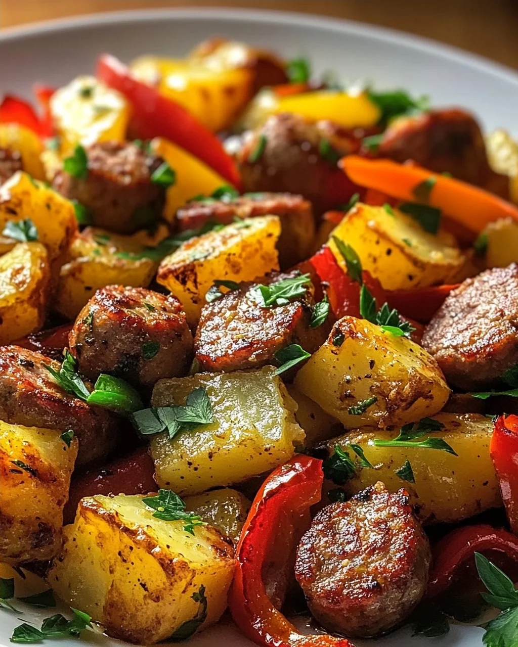 Kartoffel-Rinderwurst Blechfrühstück: Einfach & Lecker!