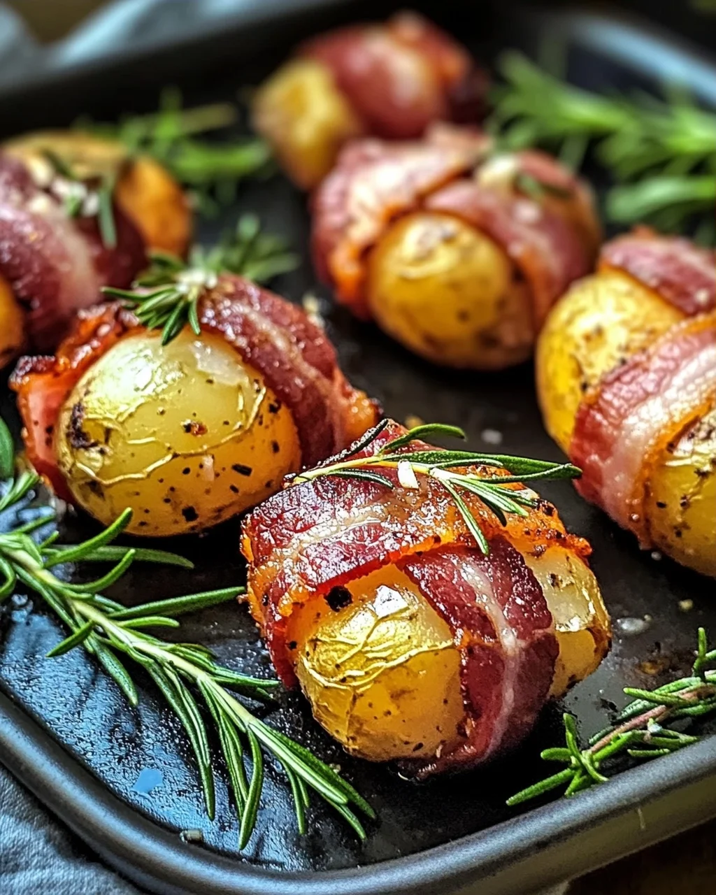 Kartoffeln im Speckmantel