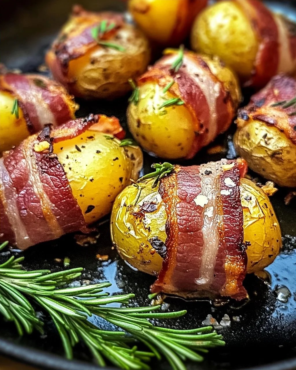 Kartoffeln im Speckmantel
