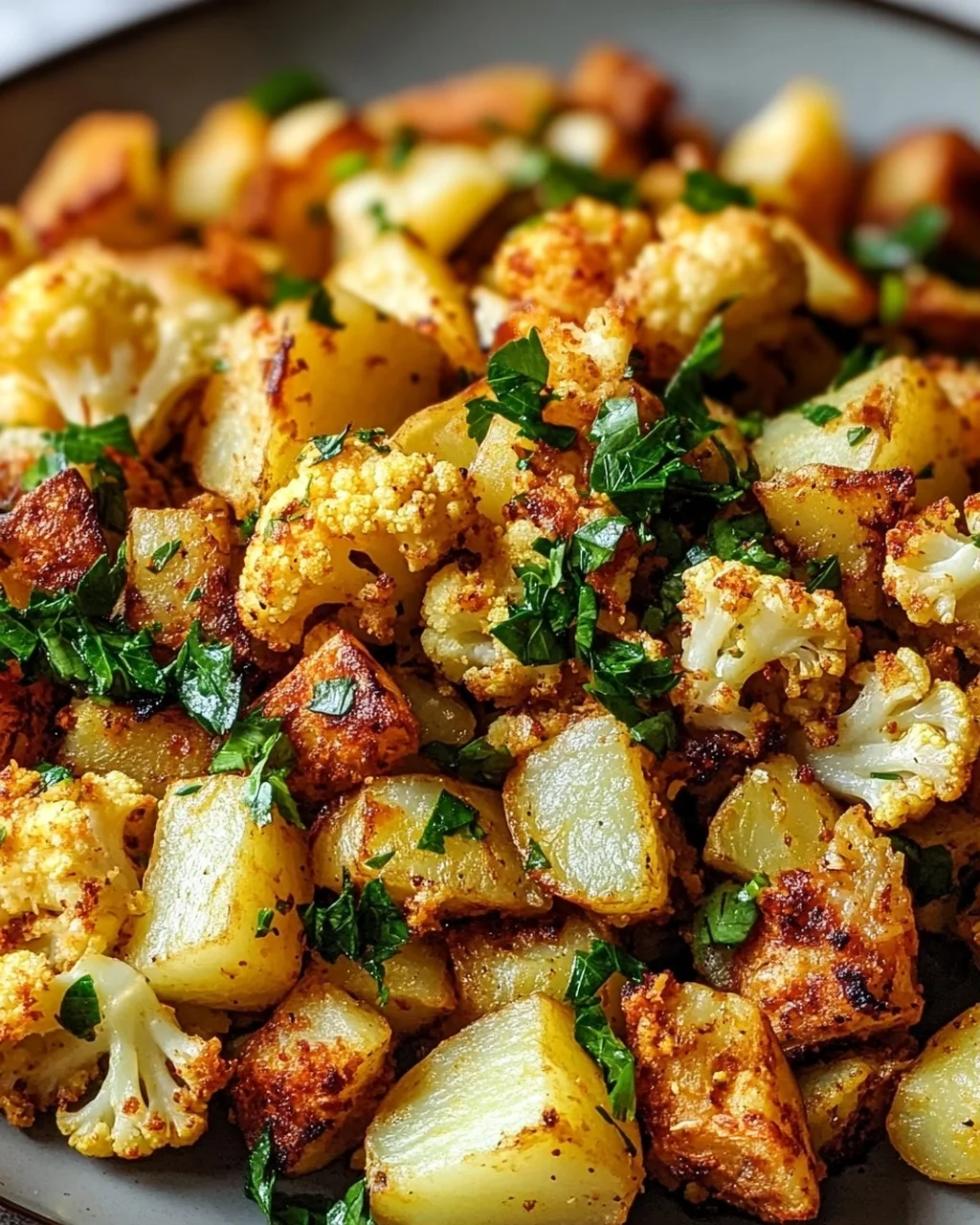 Knuspriger Blumenkohl-Kartoffel-Hash: Dein perfektes Frühstück!
