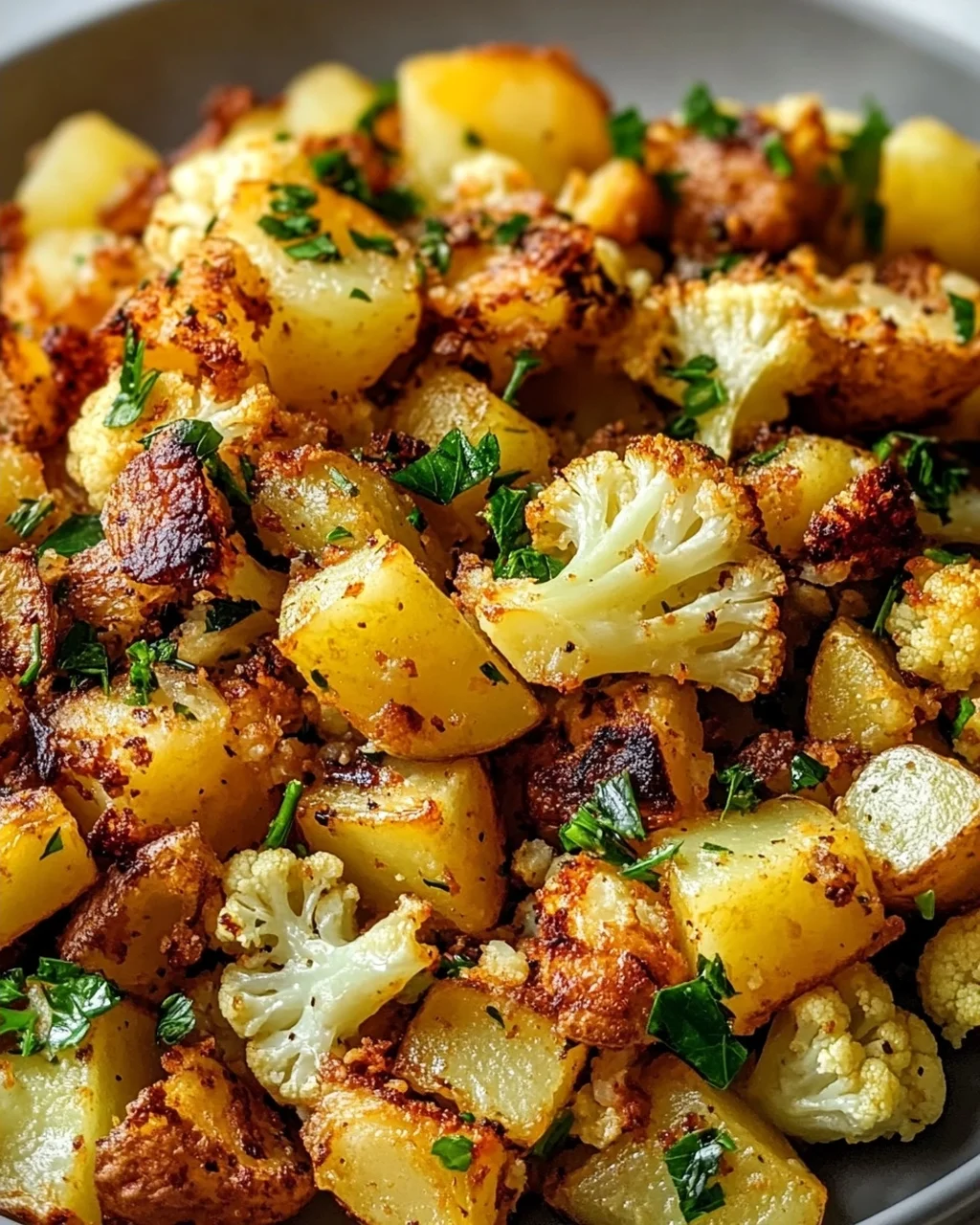 Knuspriger Blumenkohl-Kartoffel-Hash: Dein perfektes Frühstück!