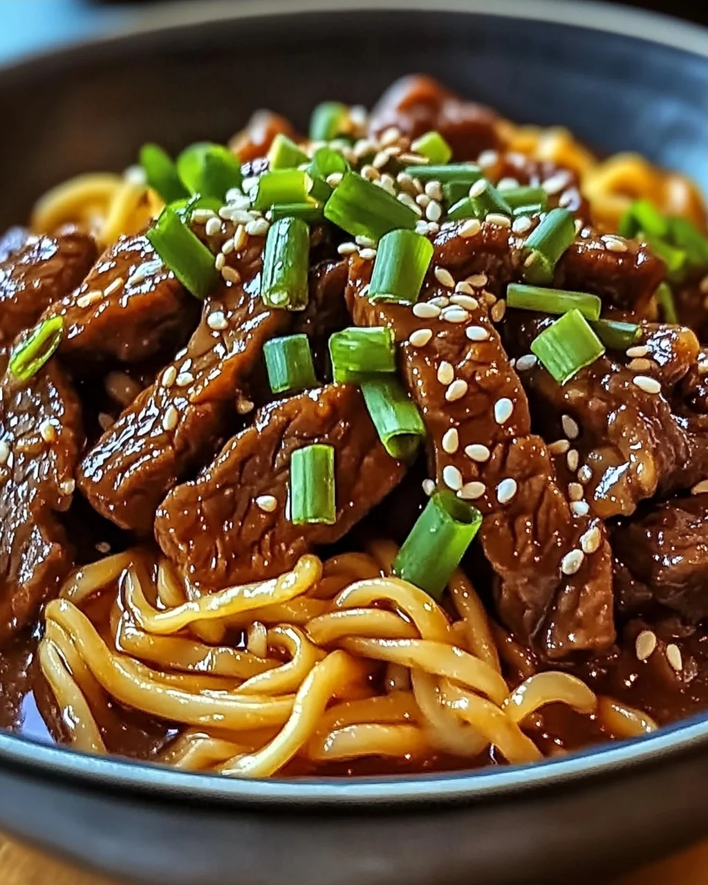 Koreanische Rindfleischnudeln für jeden Tag