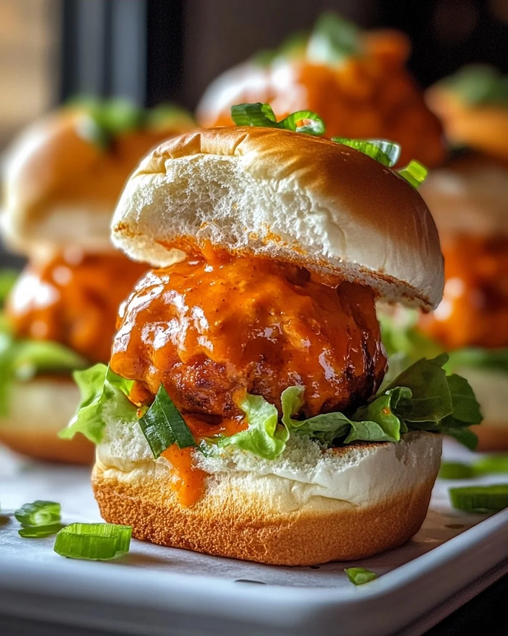 Leckere Buffalo Chicken Meatball Sliders für jeden Anlass