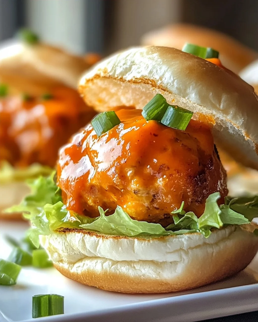 Leckere Buffalo Chicken Meatball Sliders für jeden Anlass