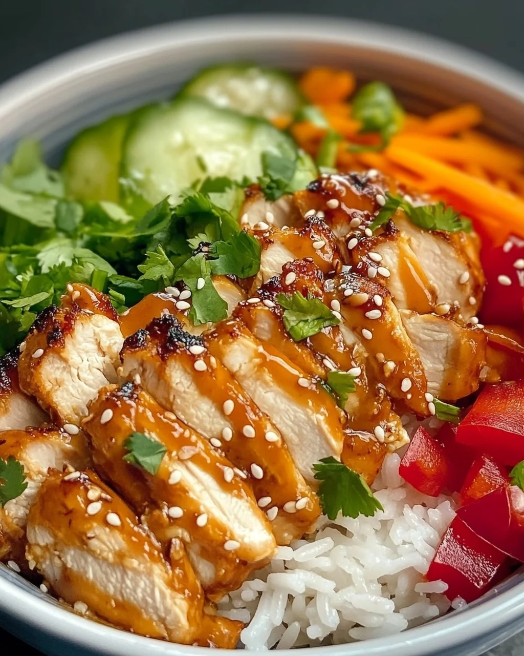 Leckeres Bang Bang Chicken Bowl Rezept für jeden Tag!