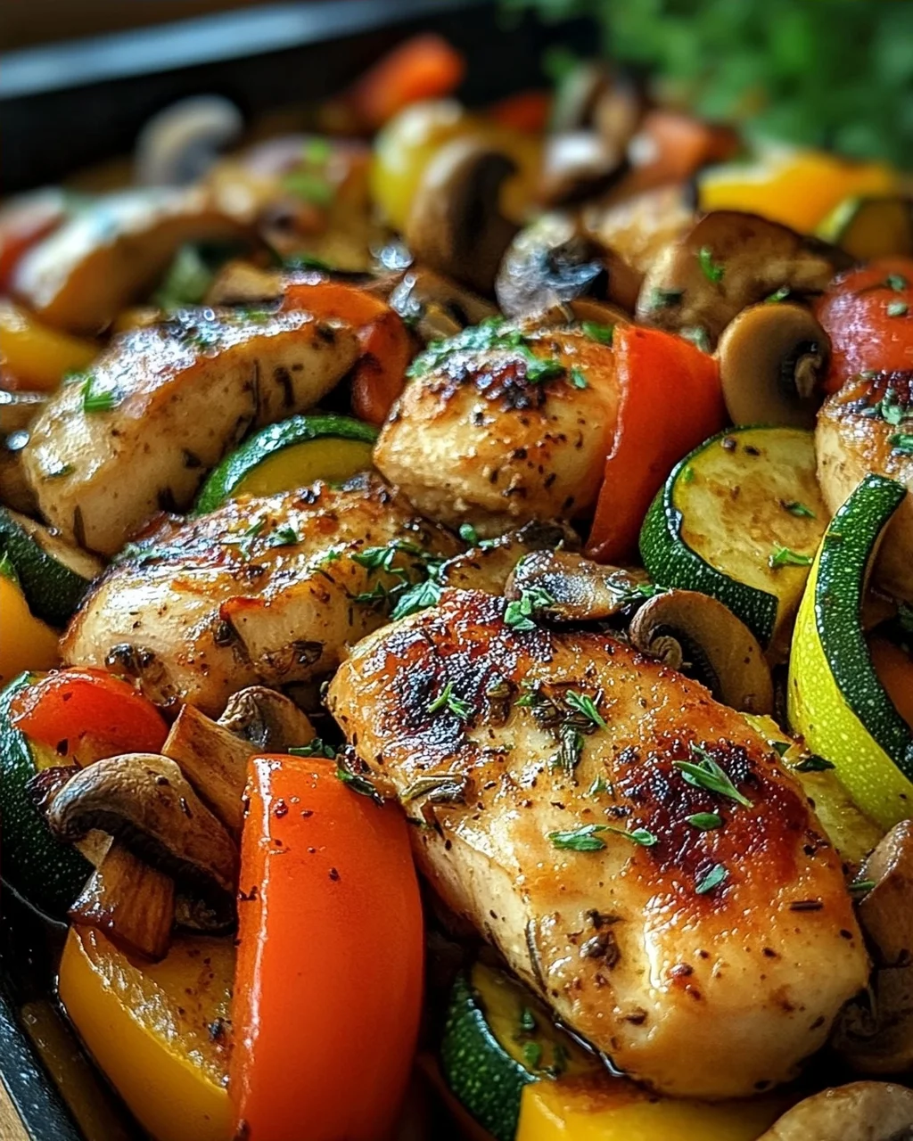 Low-Carb Gemüsepfanne mit Geflügel