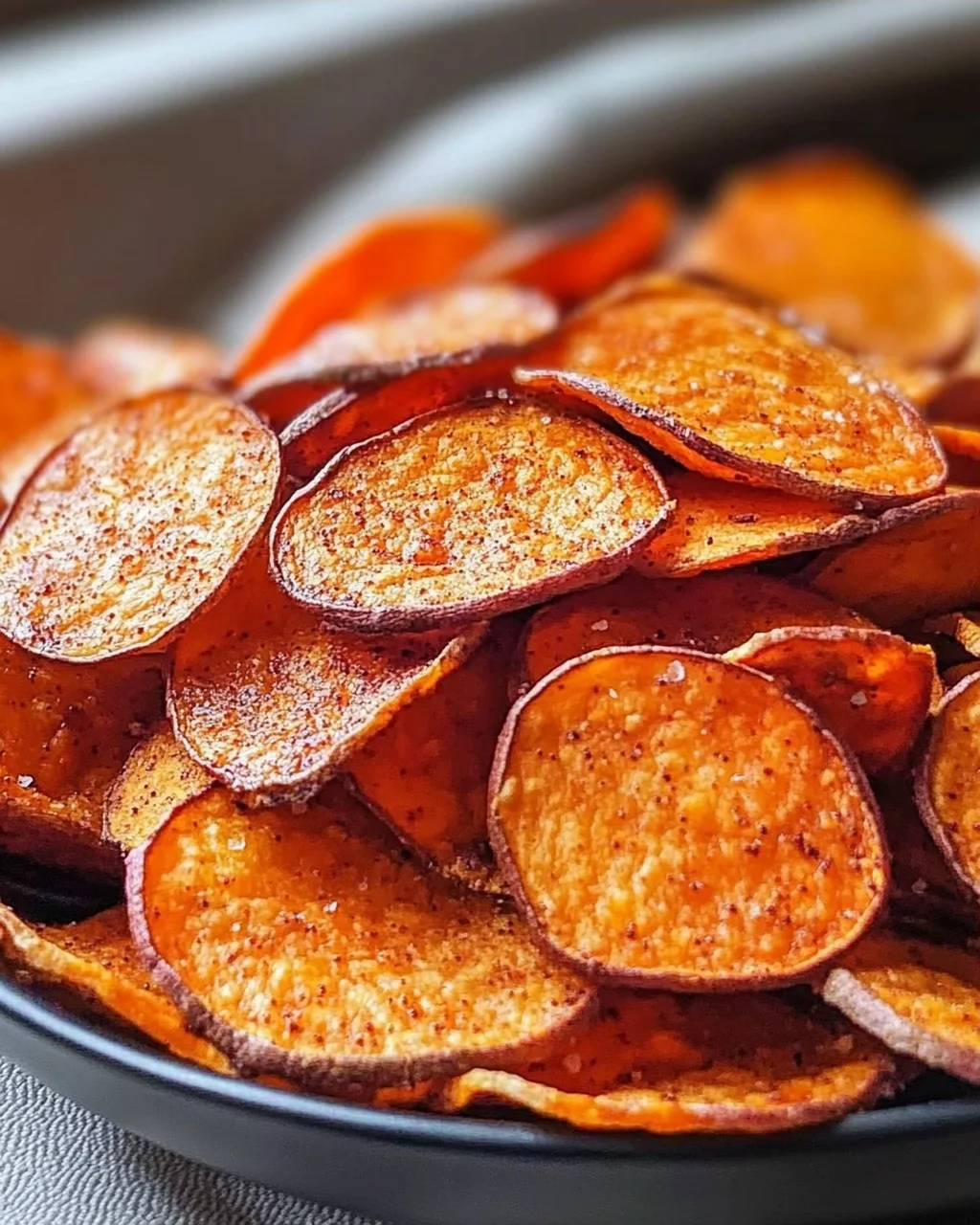 Luftfritteuse Süßkartoffelchips: Knuspriger Genuss
