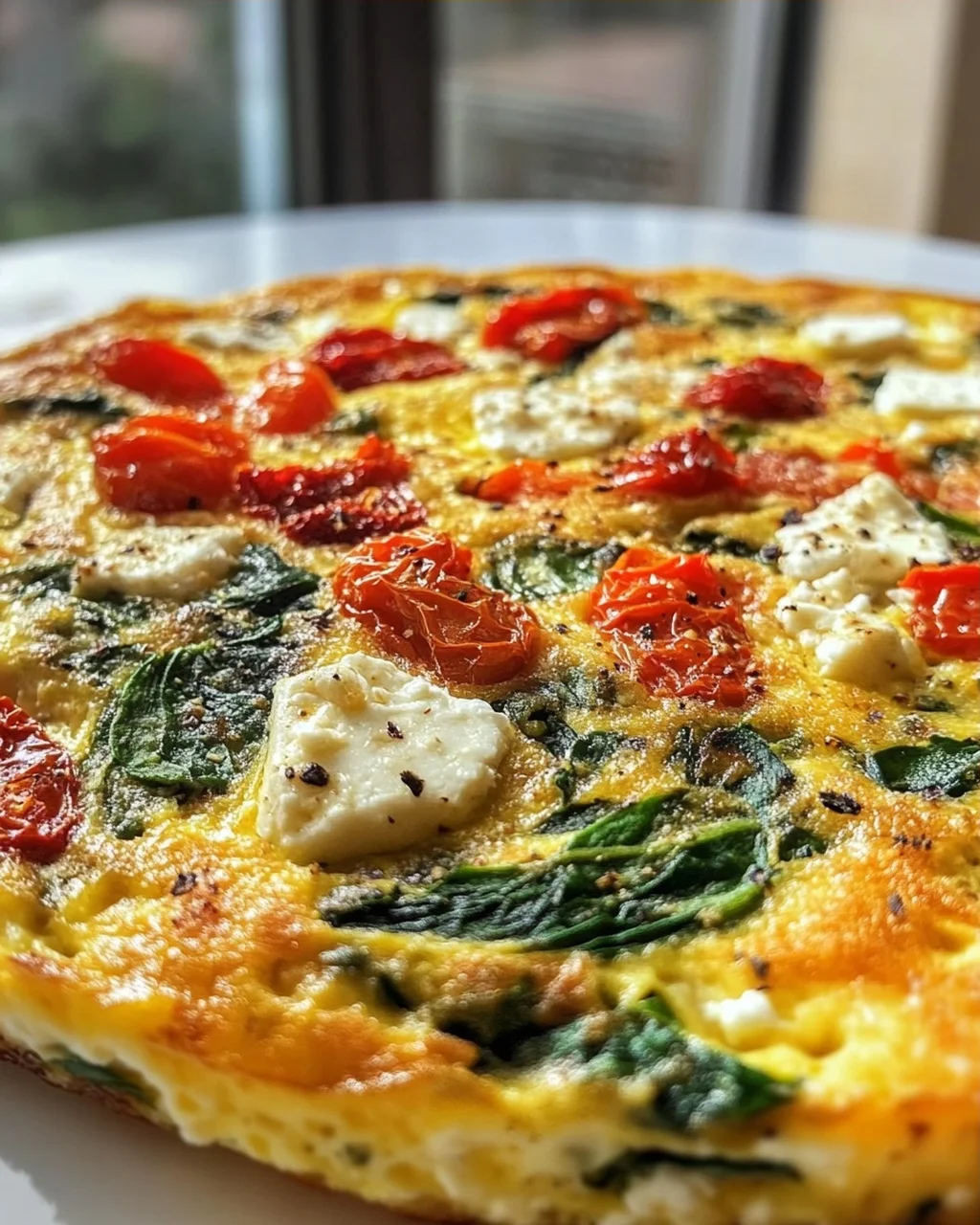 Mediterrane Spinat Feta Frittata – Schnell & Lecker Rezept