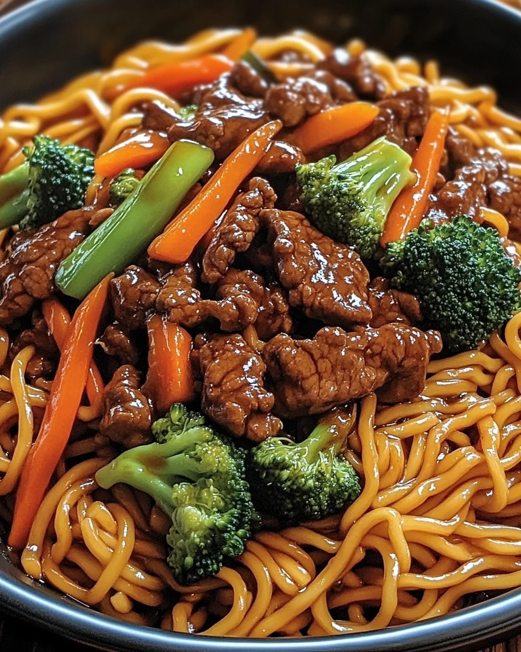 Mongolisches Rindfleisch Chow Mein