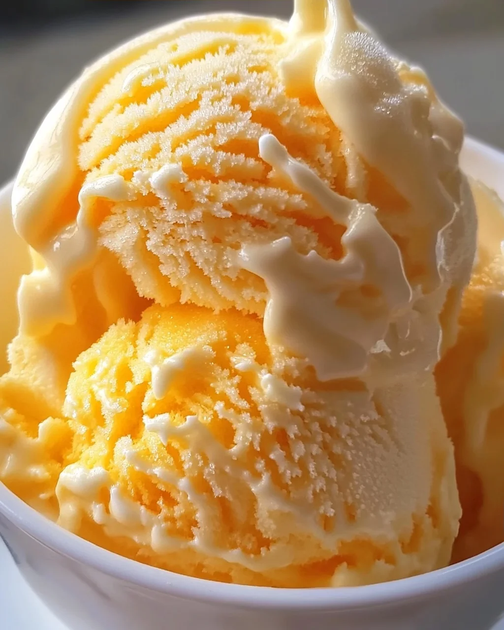 Orangeneis ohne Eismaschine Rezept mit Zutaten die jeder zuhause hat!