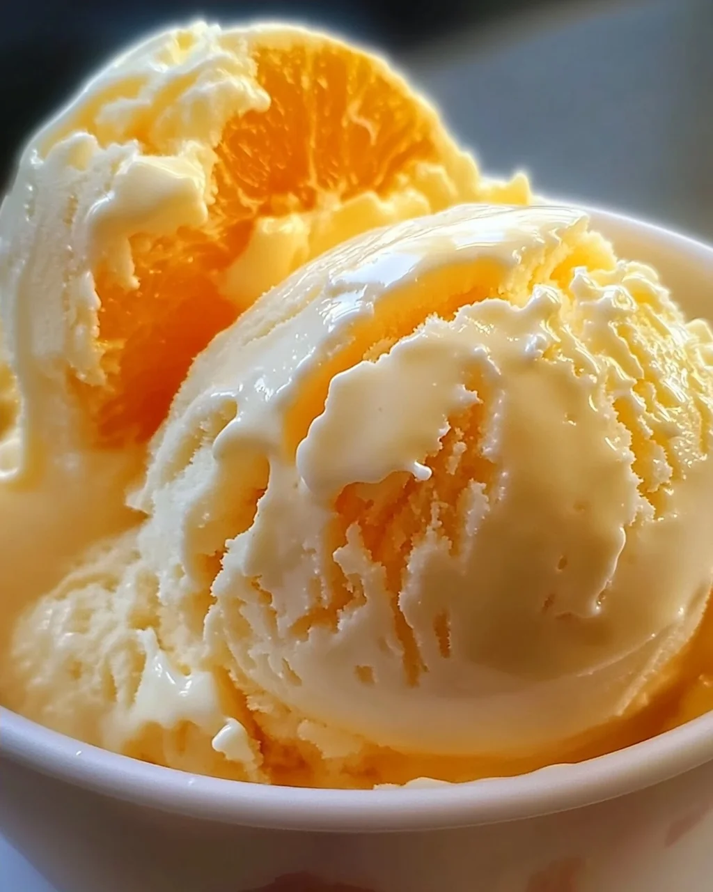 Orangeneis ohne Eismaschine Rezept mit Zutaten die jeder zuhause hat!