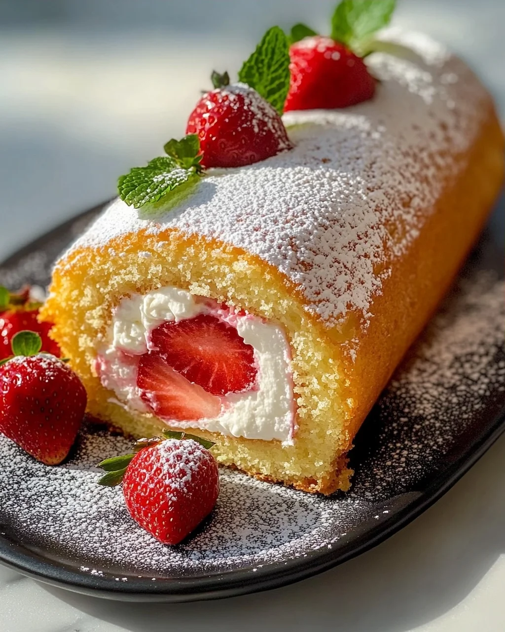 Oster Biskuitrolle mit Erdnon-alcoholic Beerfüllung Rezept