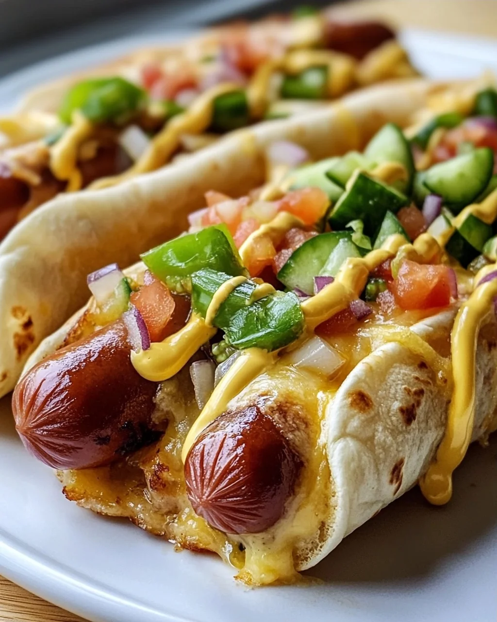 Overnight Gebackene Hot Dogs in Tortilla – einfach lecker!