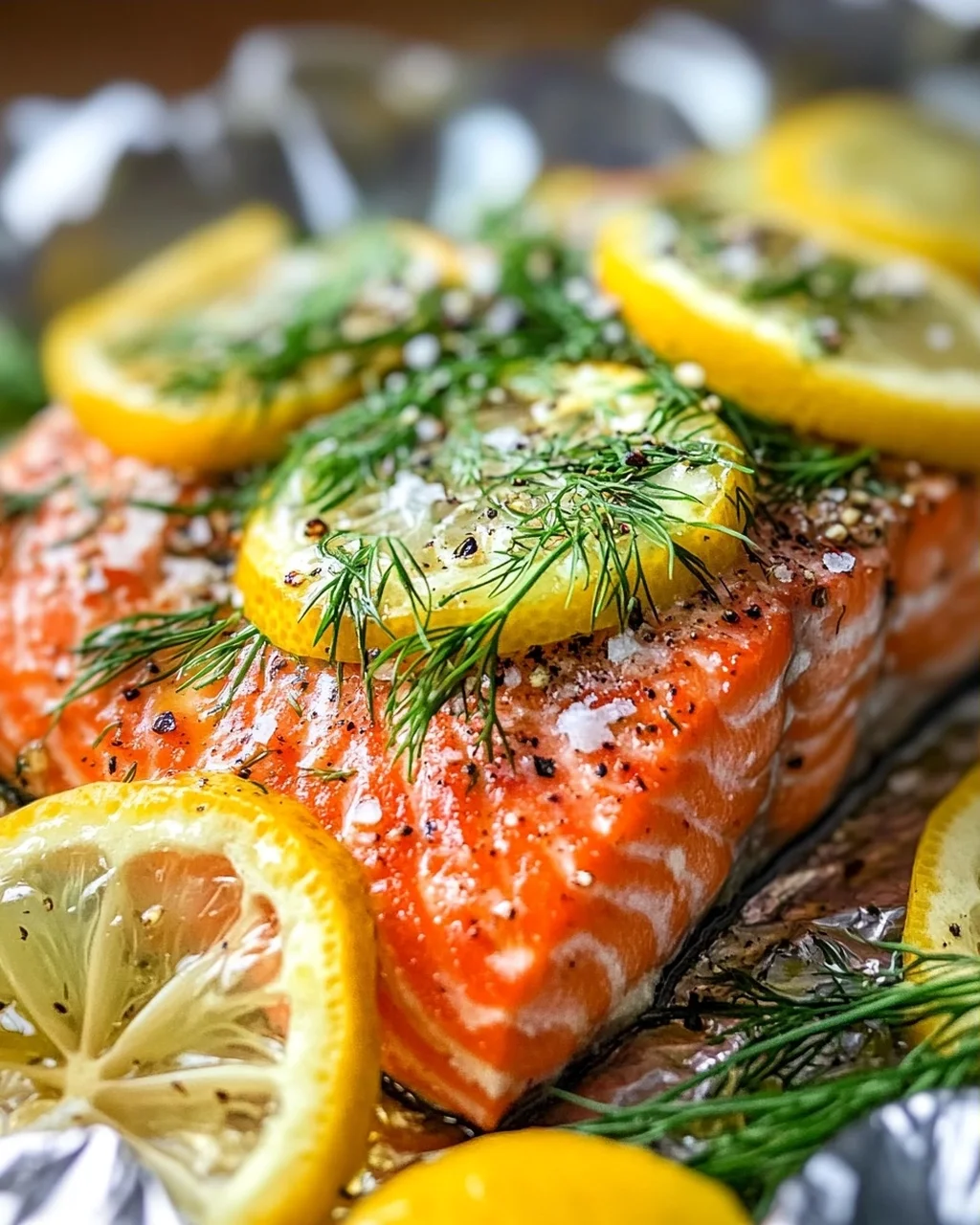 Perfekte Zitronen-Dill Lachs Folienpäckchen – Gesund & easy