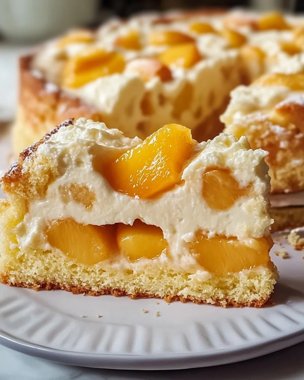Pfirsich-Schmand-Kuchen