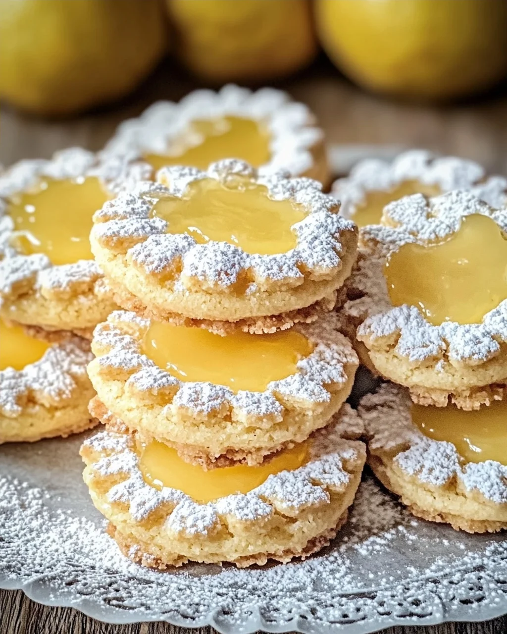 Plätzchen mit Lemoncurd