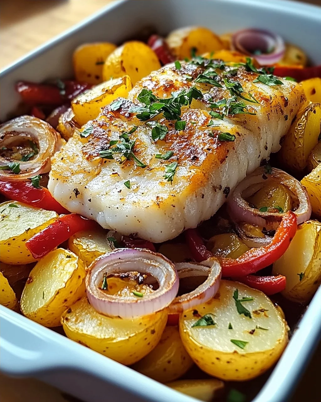 Portugiesischer Ofenfisch mit Kartoffeln – Ein Genuss für Feinschmecker!