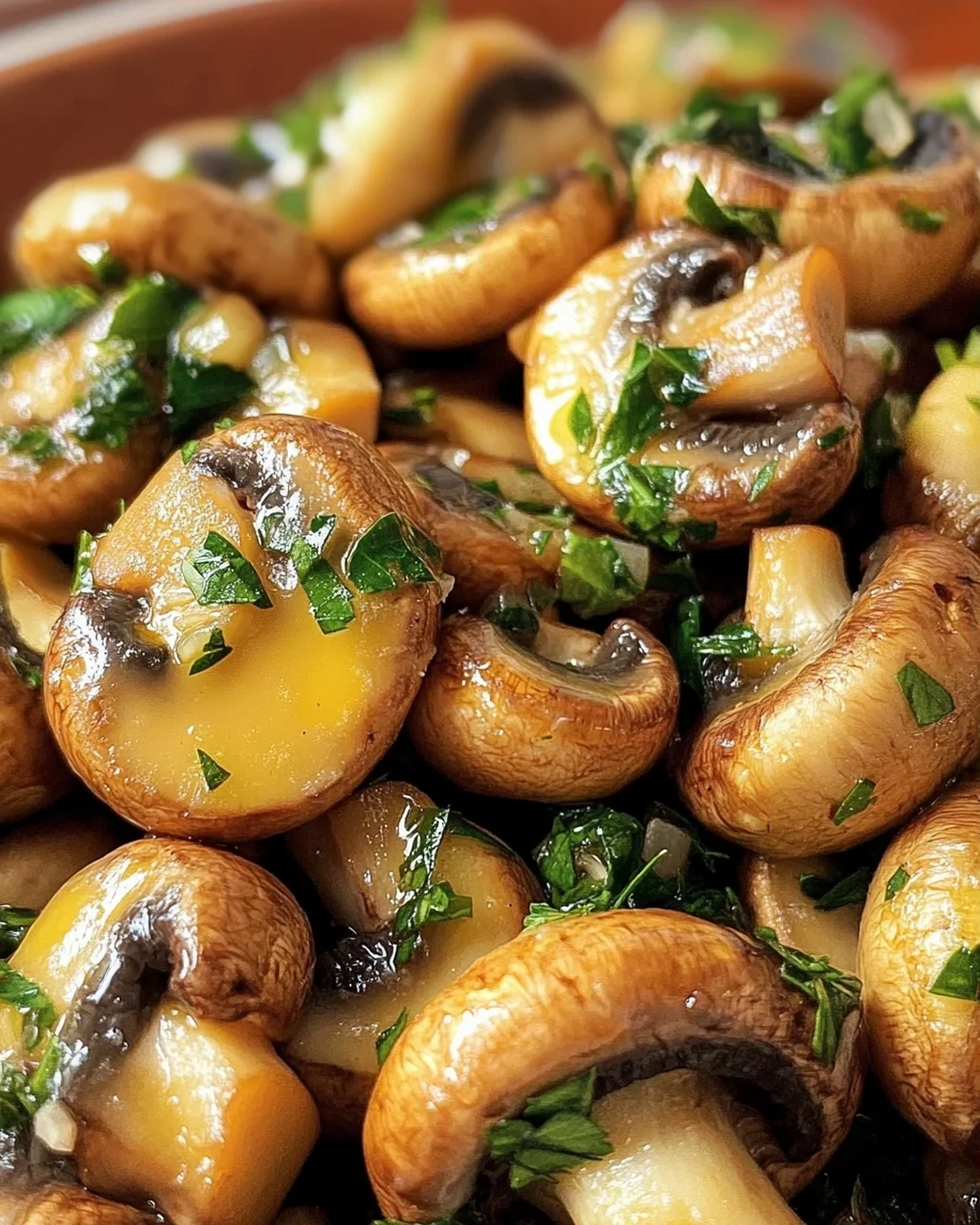 Saftige Knoblauch-Champignons