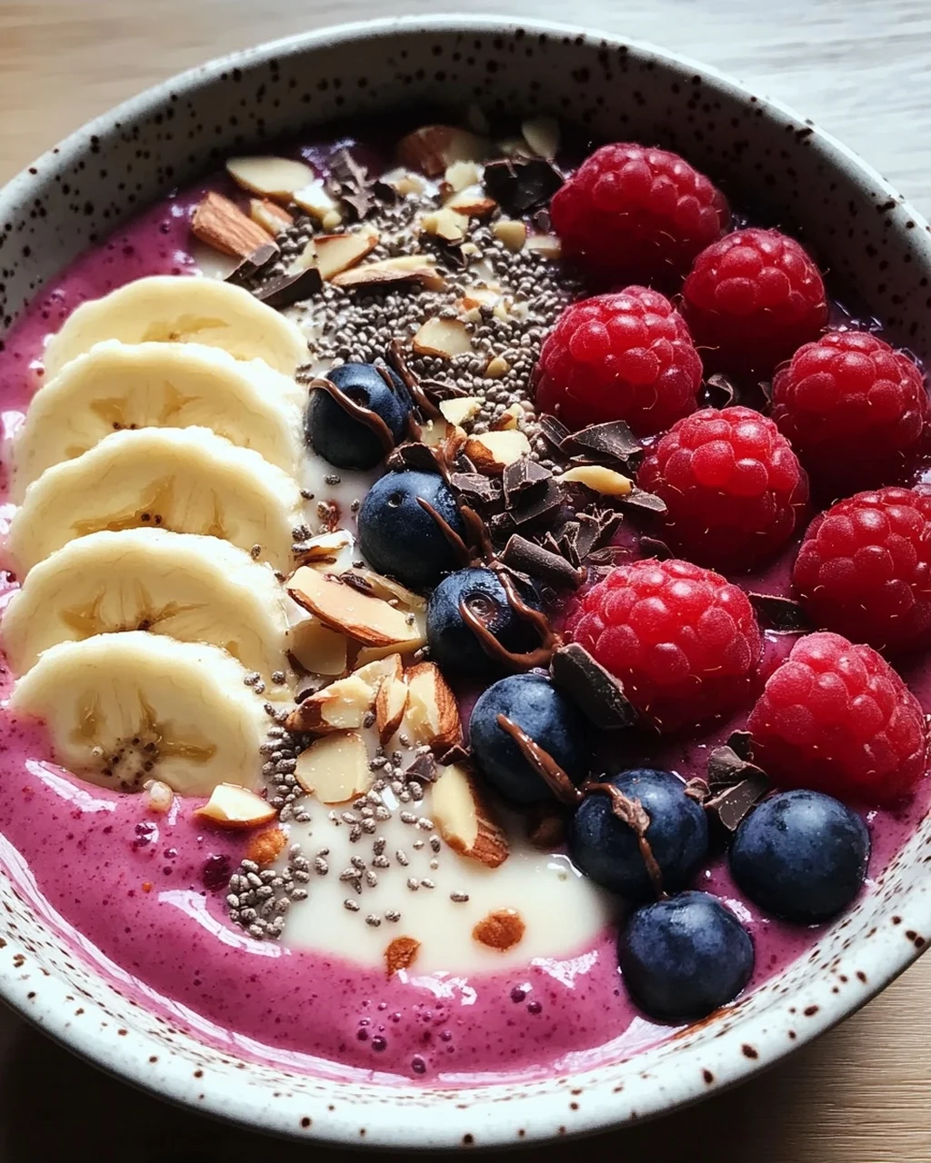 Smoothie Bowl mit Beeren (kalorienarm)
