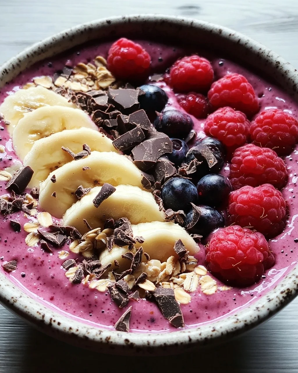 Smoothie Bowl mit Beeren (kalorienarm)