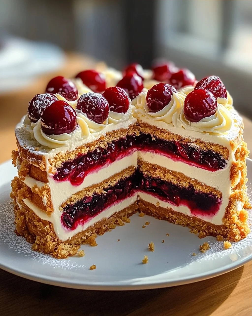 Spekulatius Kirsch Sahnetorte